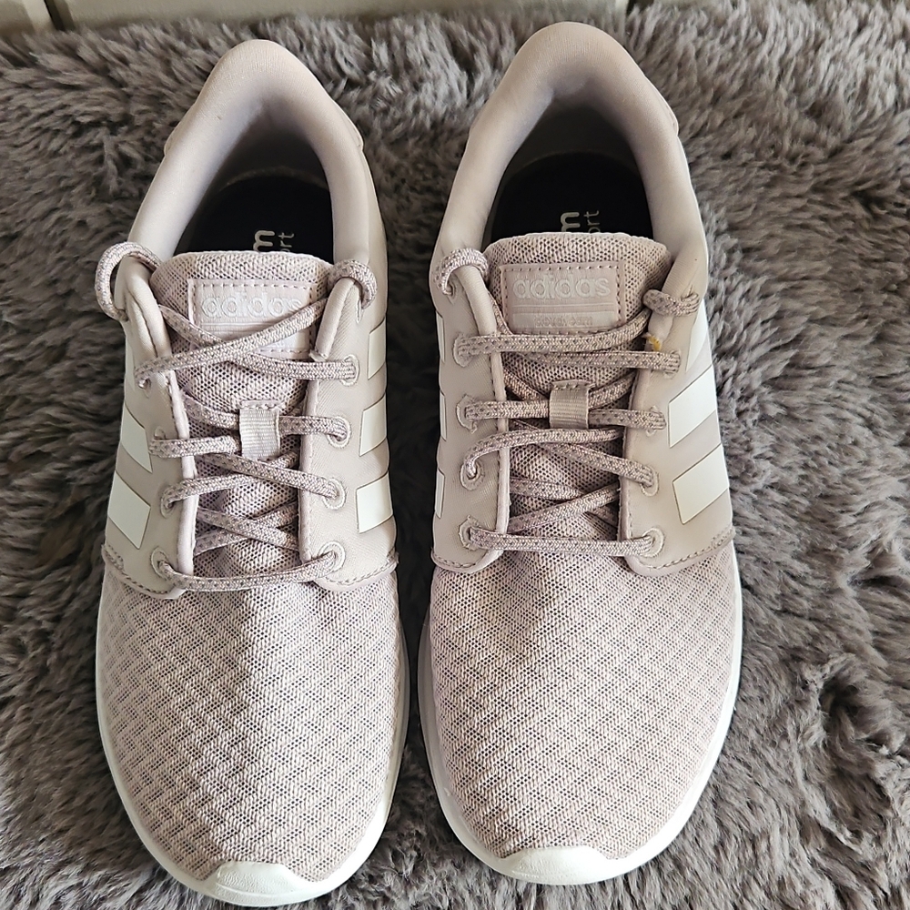 Adidas Women’s Breathable Mesh Lace-up Sneakers - Mauve - Clean & Comfortable